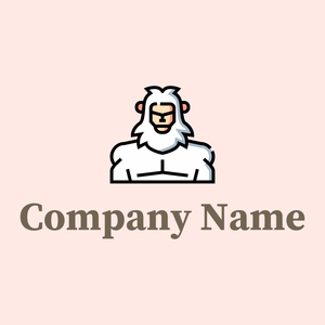 Yeti logo on a Misty Rose background - Abstract