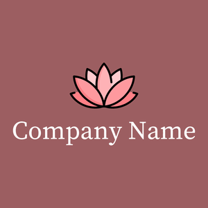 Lotus logo on a Dark Chestnut background - Medicina & Farmacia