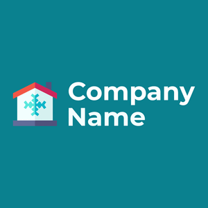 House on a Dark Cyan background - Venta al detalle