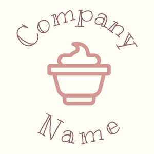 Yoghurt logo on a Ivory background - Cibo & Bevande