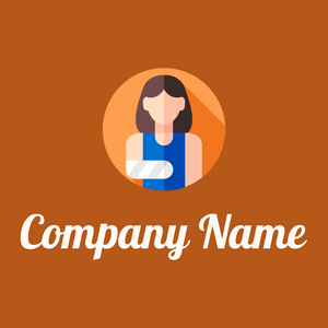 Broken arm logo on a Golden Brown background - Medicina & Farmacia
