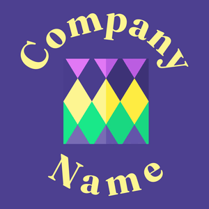 Mardi gras logo on a Blue Gem background - Arte & Intrattenimento