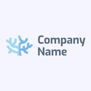 Coral logo on a Ghost White background - Abstract