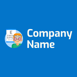 Eye examination logo on a Navy Blue background - Sommario