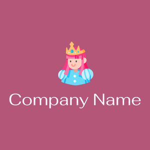 Birthday girl logo on a Royal Heath background - Abstrait