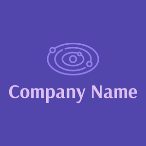 Solar system logo on a Royal Purple background - Abstrato