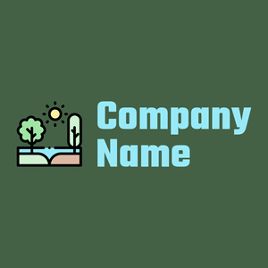 Trees logo on a Grey-Asparagus background - Environnement & Écologie