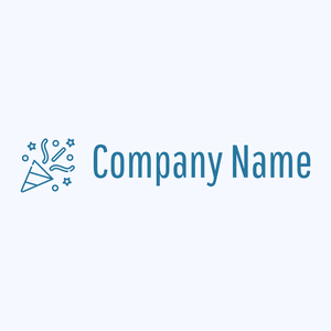 Confetti logo on a Alice Blue background - Abstrait