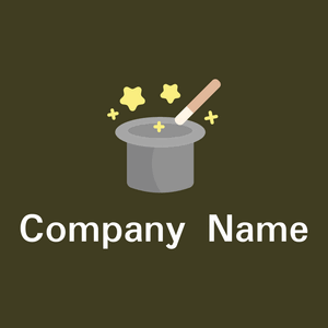 Magician hat logo on a Madras background - Entretenimento & Artes