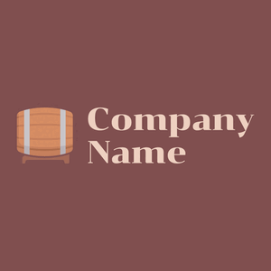 Barrel logo on a Solid Pink background - Alimentos & Bebidas