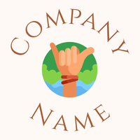 Surfer logo on a Seashell background - Community & No profit