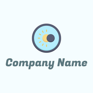 Columbia Blue Dark mode on a Azure background - Abstracto