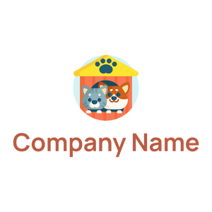 Animal shelter on a White background - Dieren/huisdieren