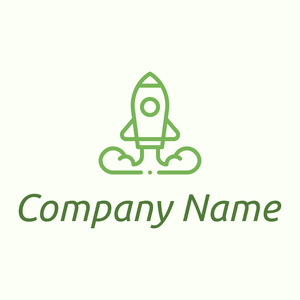 Rocket logo on a Ivory background - Abstracto