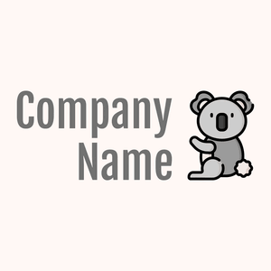 Koala logo on a Seashell background - Animales & Animales de compañía