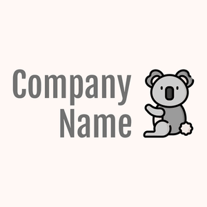 Koala logo on a Seashell background - Animaux & Animaux de compagnie