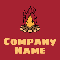 Bonfire on a Fire Brick background - Seguridad