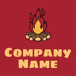 Bonfire on a Fire Brick background - Seguridad