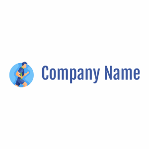 Running logo on a White background - Domaine sportif