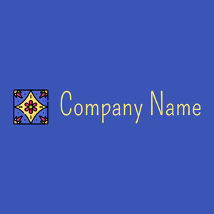 Pattern logo on a Free Speech Blue background - Abstrato