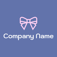 Bow logo on a Chetwode Blue background - Moda & Belleza