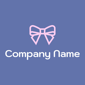 Bow logo on a Chetwode Blue background - Moda & Belleza