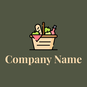 Picnic basket on a Lunar Green background - Domaine sportif