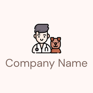 Veterinarian on a Snow background - Animals & Pets
