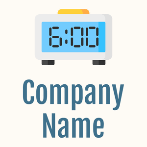 Alarm clock on a Floral White background - Abstrakt