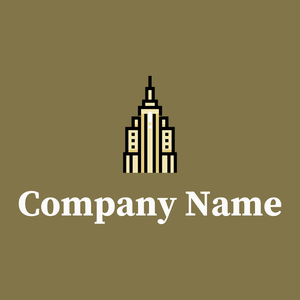 Empire state building logo on a Shadow background - Architectuur