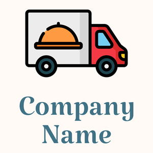 food truck logo on a pale background - Food & Drink