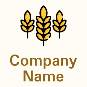 Wheat logo on a Floral White background - Domaine de l'agriculture
