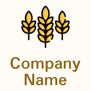 Wheat logo on a Floral White background - Landwirtschaft
