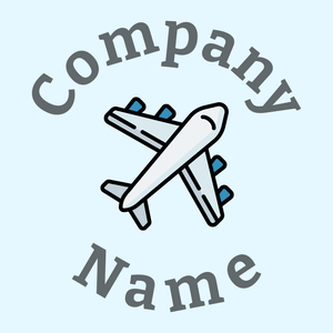 Airplane on a Alice Blue background - Indústrias