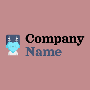 Bride of frankenstein logo on a Oriental Pink background - Entertainment & Kunst