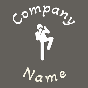 Kickboxing logo on a Storm Dust background - Domaine sportif