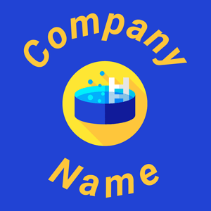 Jacuzzi logo on a Persian Blue background - Spa & Estética