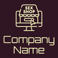 Sex shop on a Rustic Red background - Einzelhandel