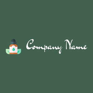 Essential oil logo on a Plantation background - Wellness & Beauty