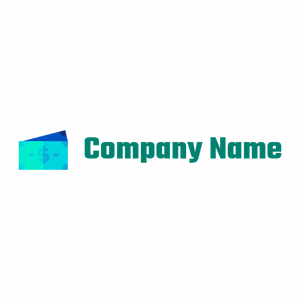 Dark Turquoise Money on a White background