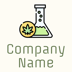 Flask logo on a Floral White background - Medisch & Farmaceutisch