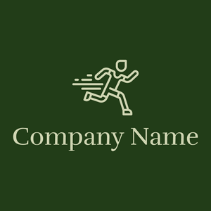 Runner logo on a Myrtle background - Deportes