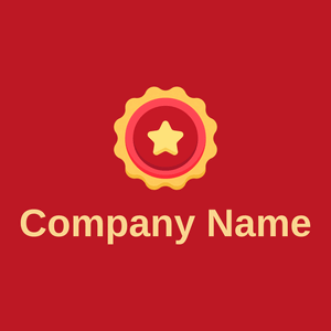 Badge on a Fire Engine Red background - Categorieën