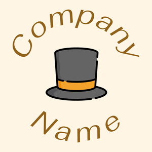 Top hat on a Floral White background - Abstrait