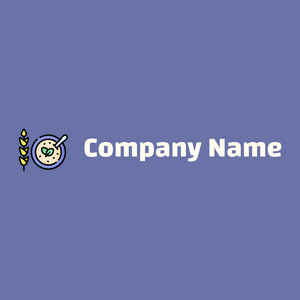 Oatmeal logo on a Scampi background - Agriculture