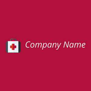 First aid kit logo on a Jazzberry Jam background - Educación