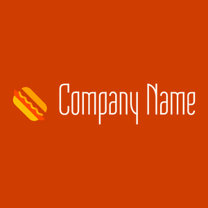 Hotdog logo on a Tenne (Tawny) background - Nourriture & Boisson