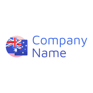 Waving Australian Flag  on a White background - Abstrait