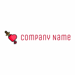 Heart logo on a White background - Abstrait