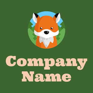 Fox on a Green House background - Animali & Cuccioli